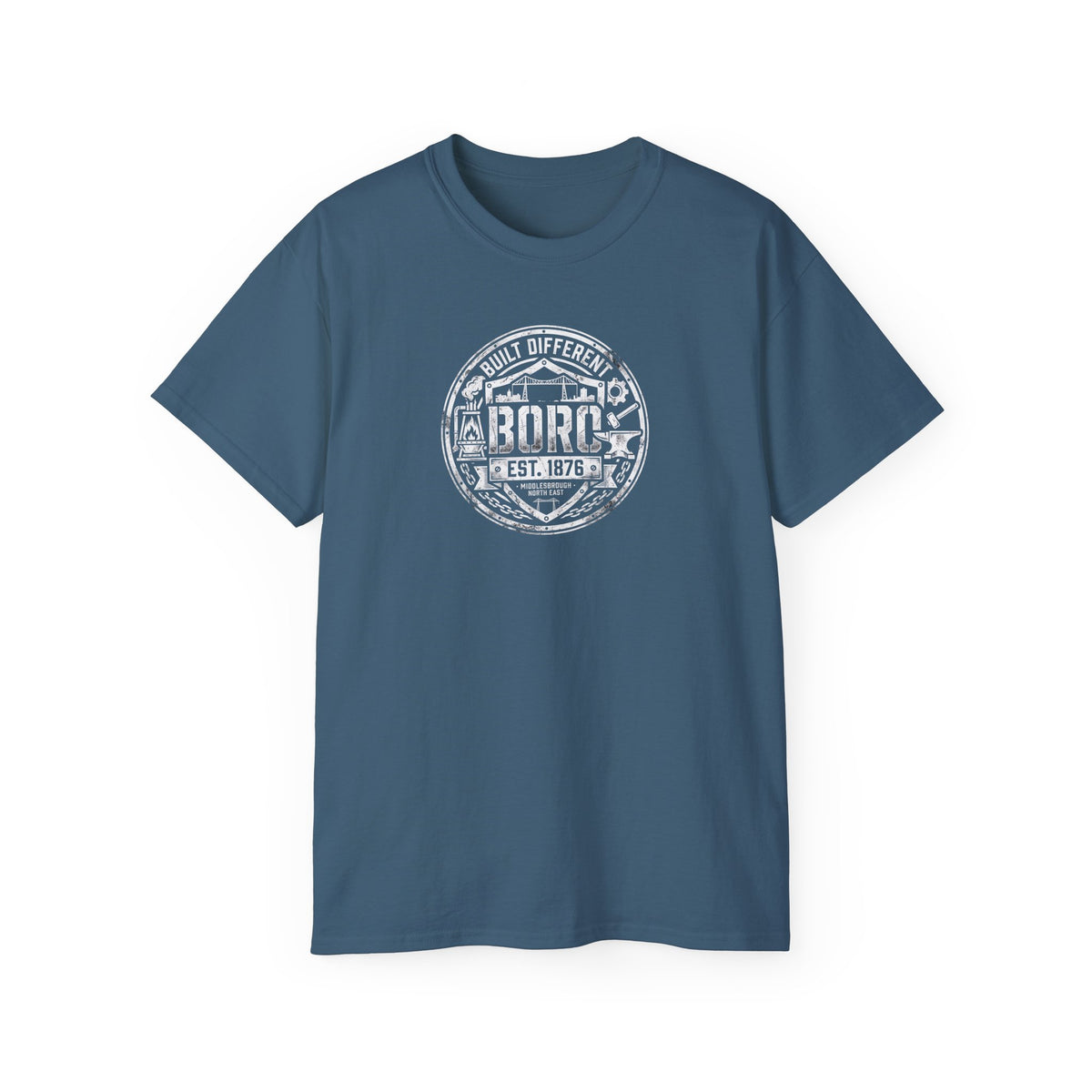 Boro Built Different Emblem T-Shirt — 'BORO Est. 1976' Boro Logo Tee