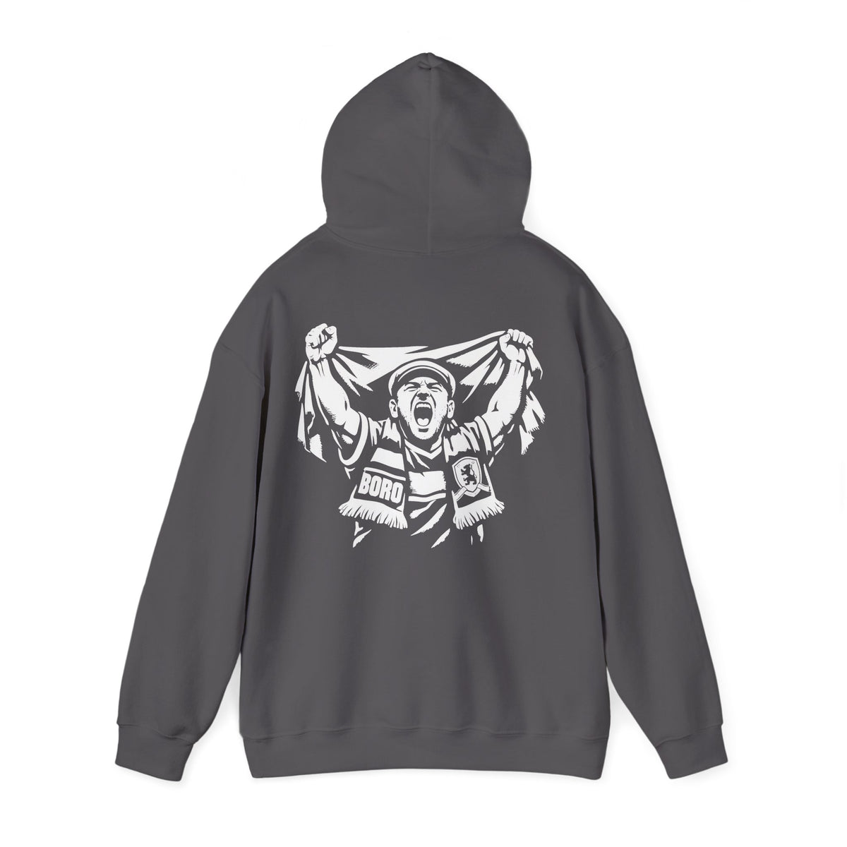 BORO Super Fan Hoodie — Middlesbrough Football Supporter 'back print'