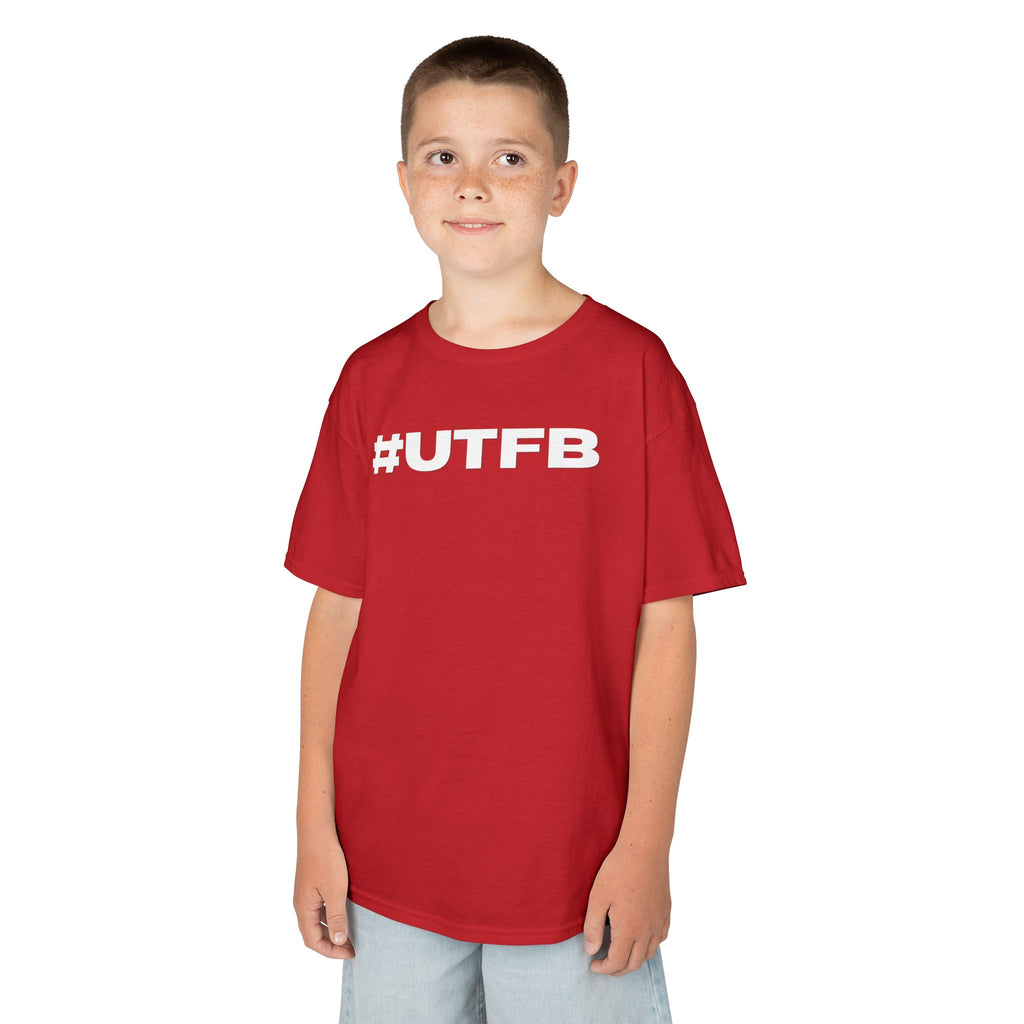 Kids BORO Tee — White #UTFB Graphic Youth T-Shirt
