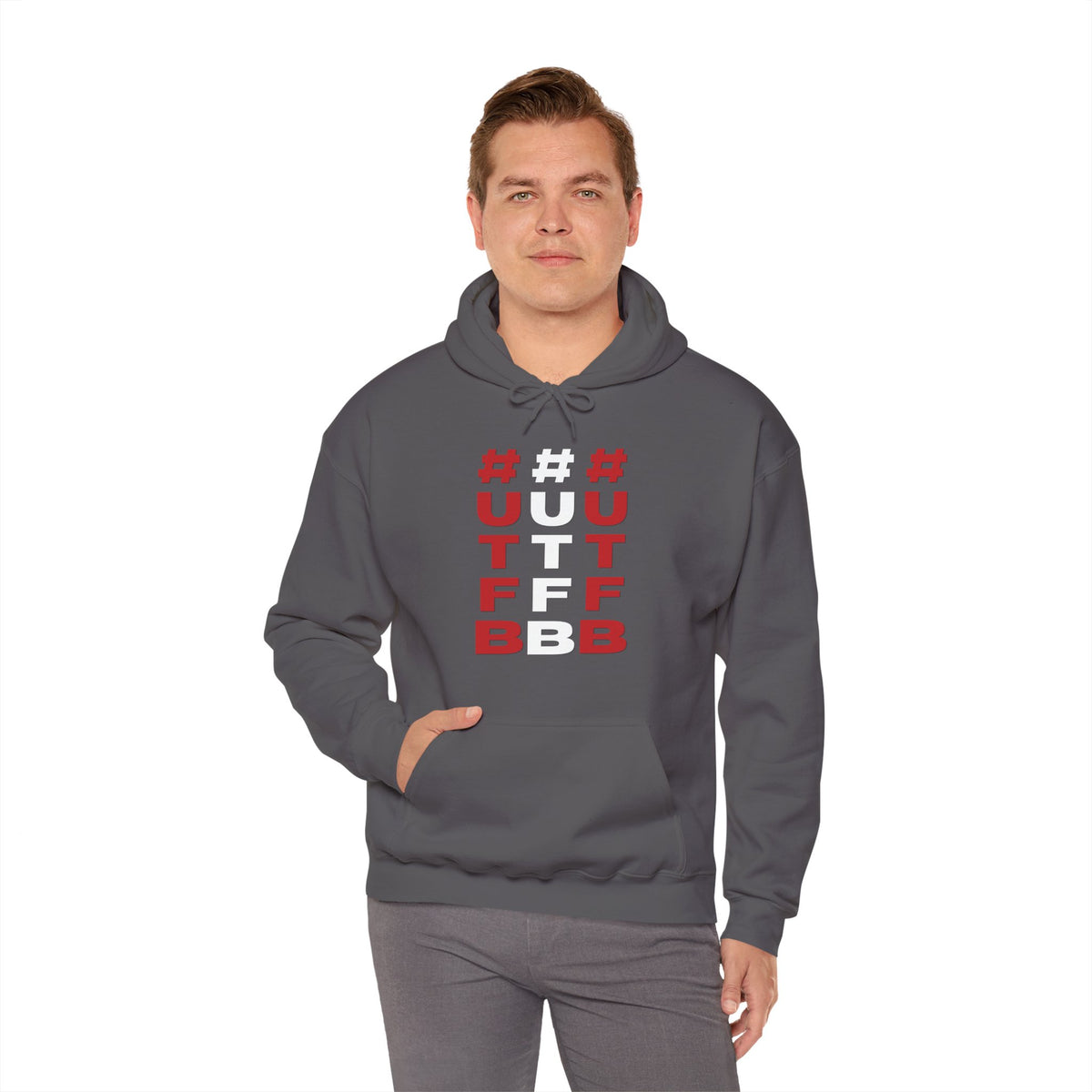 #UTFB 3x Verticle Hoodie 'front print' only.