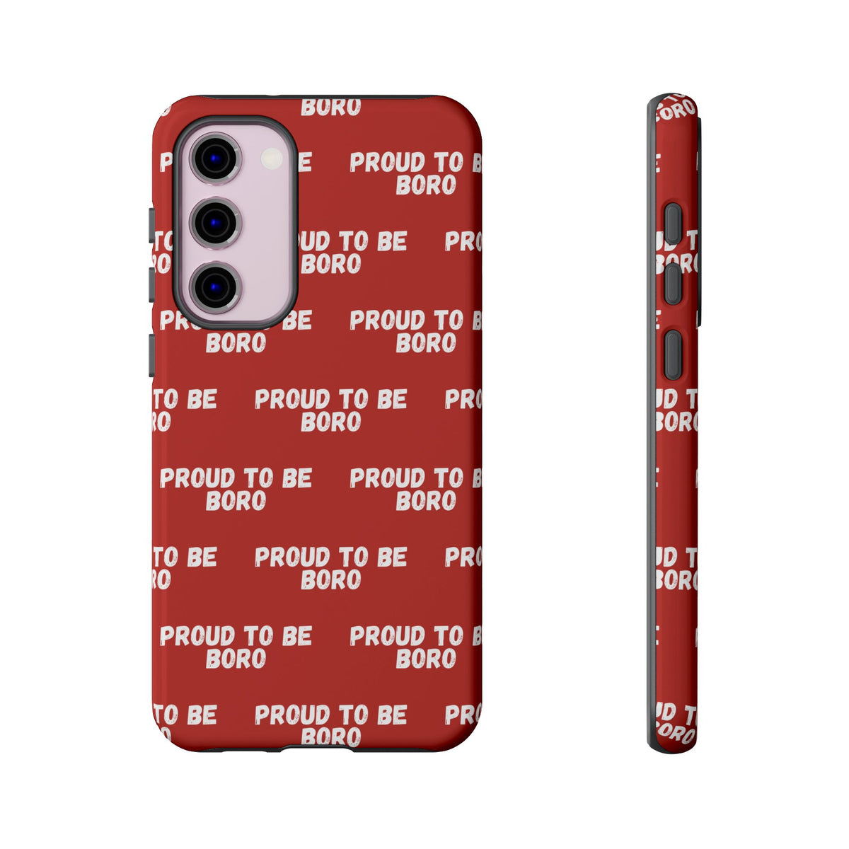 "PROUD TO BE BORO" Phone Case — Red Pattern Tough Case